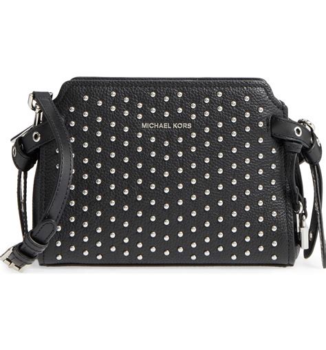 michael kors studded bucket bag|Michael Kors studded crossbody bag.